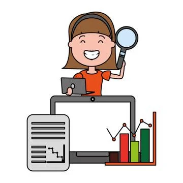 People big data Stock Illustration