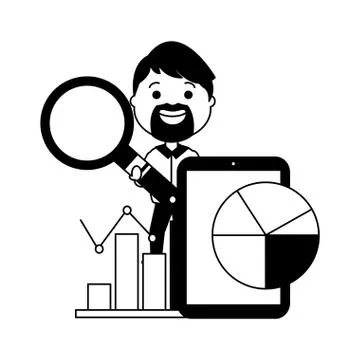 People big data 스톡 일러스트