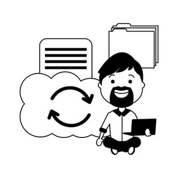People big data 库存插图