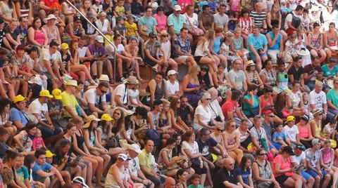 People on big show, #2 Stock Footage 40097819