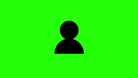 People black icon motion background  Green screen Stock Footage 311871863