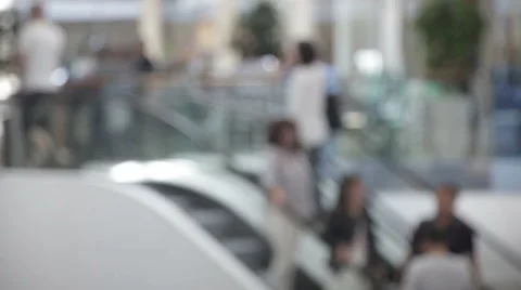 People in blur at the store Stock Footage 64357220