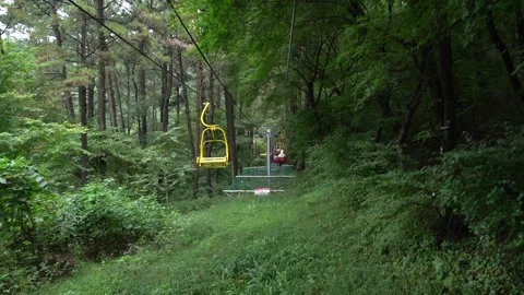 People boarding a cable car Stock Footage 333663270