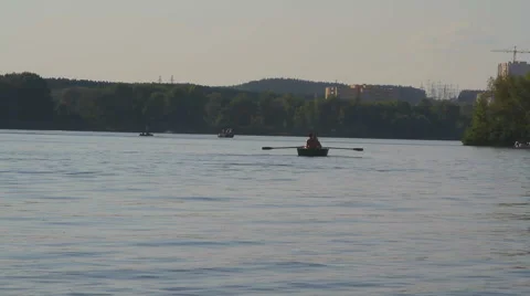 People on a boat Stock Footage 51387212