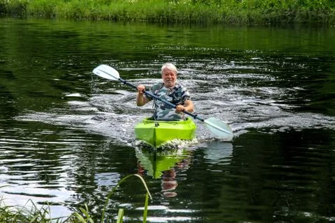 People boating on river Stock Photos