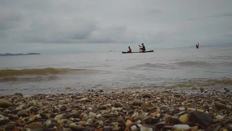 People on boats Stock Footage 205589408