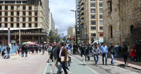 People in Bogotà Stock Footage 140274660