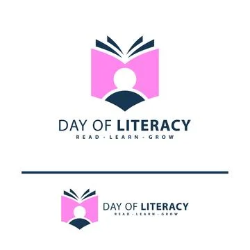 People Book logo vector template. Creative Book People logo design concept... Illustrazione stock