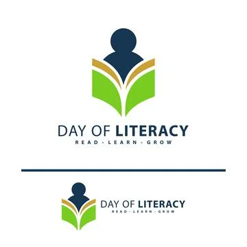 People Book logo vector template. Creative Book People logo design concept... Ilustração Stock