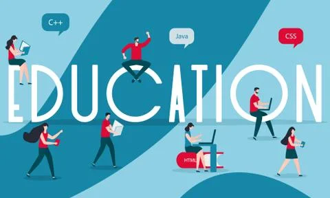 People books device Learning programming languages Illustrazione stock