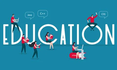 People books device Learning programming languages Illustrazione stock