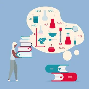 People, books. Learning, education. Vector 库存插图