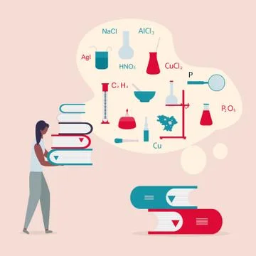 People, books. Learning, education. Vector 库存插图