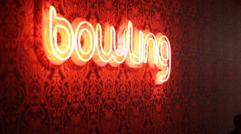 People in a bowling center Video stock 1075703