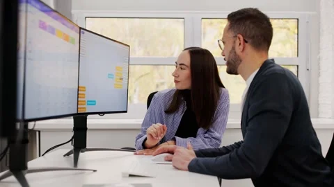 People Brainstorming And Mind Mapping Business Ideas Stock Footage 321965961