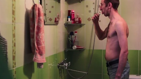 People brush their teeth Video stock 74338080