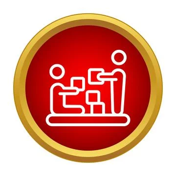 People building blocks together supporting community service Ilustración de archivo