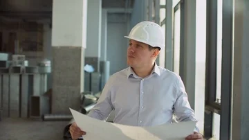 People, building, construction, architecture and repair concept - male architect Stock Footage 85886872