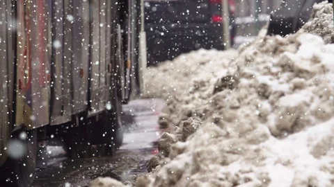 People in bus station in winter Stock Footage 101303495
