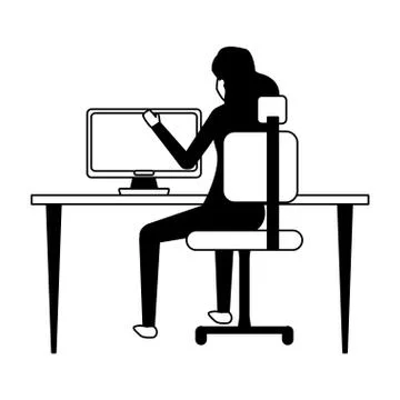 People business work Stock Illustration