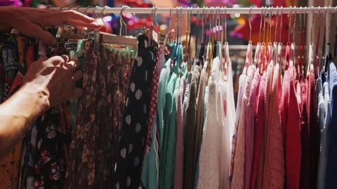 People buying used second hand vintage Stock Video Pond5