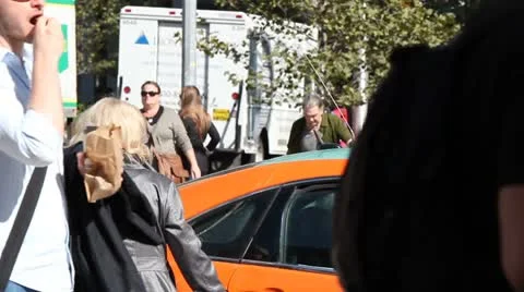 People Cab 動画素材 8845234