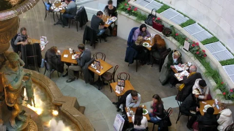 People in cafe Stock Footage 918765