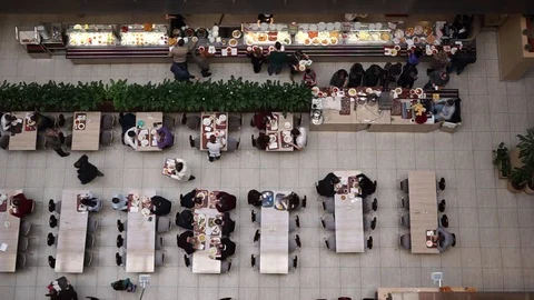 People in cafeteria Video stock 101831734