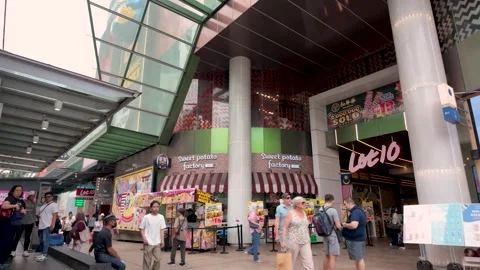 People can seen exploring the area of Bukit Bintang, Malaysia. Stock Footage 315011808
