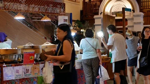 People can seen exploring around Iconsiam shopping mall,Bangkok. Видео 120763873