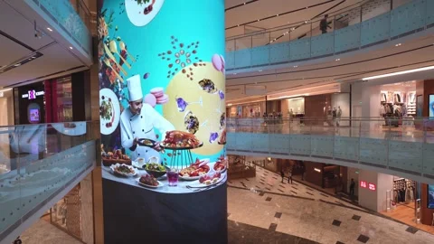 People can seen exploring around The Exchange TRX mall. Stock-Footage 269267223