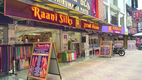 People can seen exploring around Brickfields Little India in KL 動画素材 271551282