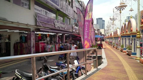 People can seen exploring around Brickfields Little India in KL 動画素材 272200397