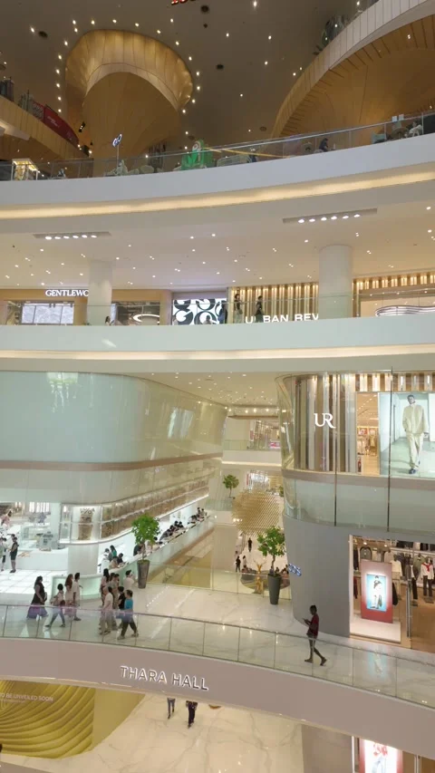 People can seen exploring around Iconsiam shopping mall, Bangkok. Stock Footage 300774448