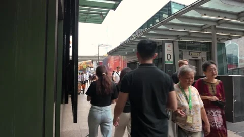 People can seen exploring around the area of Bukit Bintang, Malaysia. Видео 314991517