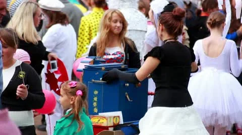 People at carnival Stock Footage 11974536