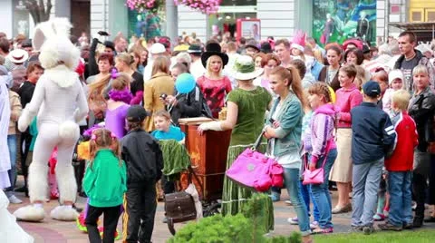 People at carnival Stock Footage 11974623