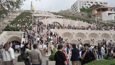 People at Cascade Complex to listen to the Jazz Day Stock Footage 188303968