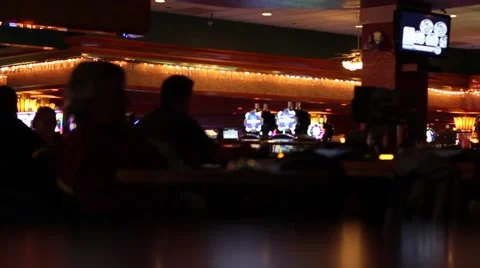 People in a Casino Bar Stock Footage 47471183