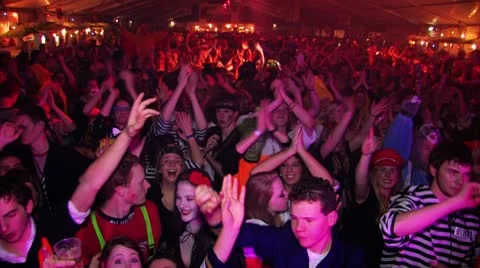 People Celebrate Carnival In Holland Stock Footage