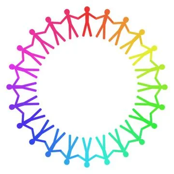 People Chain Stock Illustration