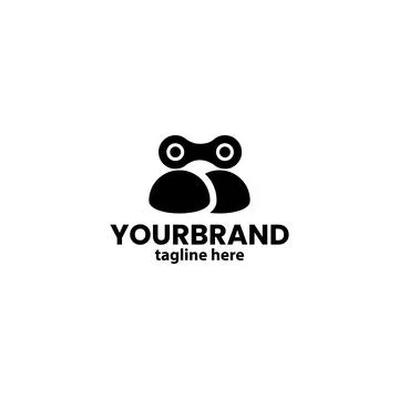 People chain logo design vector Stock Illustration