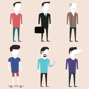 People characters イラスト素材