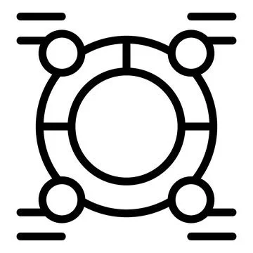 People chart icon outline vector. Population graph 스톡 일러스트