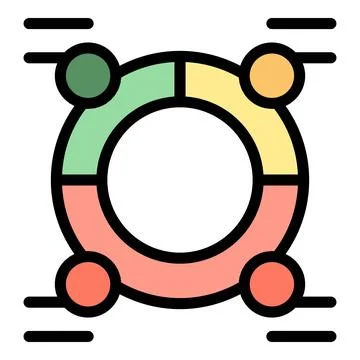 People chart icon vector flat 스톡 일러스트