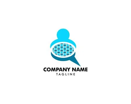 People Chat vector logo design elements Stock Illustration