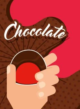 People chocolate candy Illustrazione stock