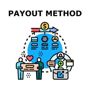 People choosing payment method for online earning Stock Illustration