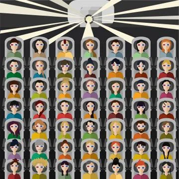 People in the cinema Stock Illustration