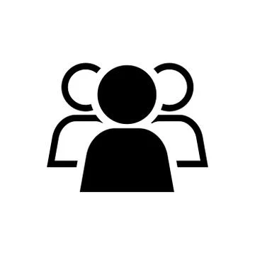 People in Circle on white background - vector iconic design Stock Illustration